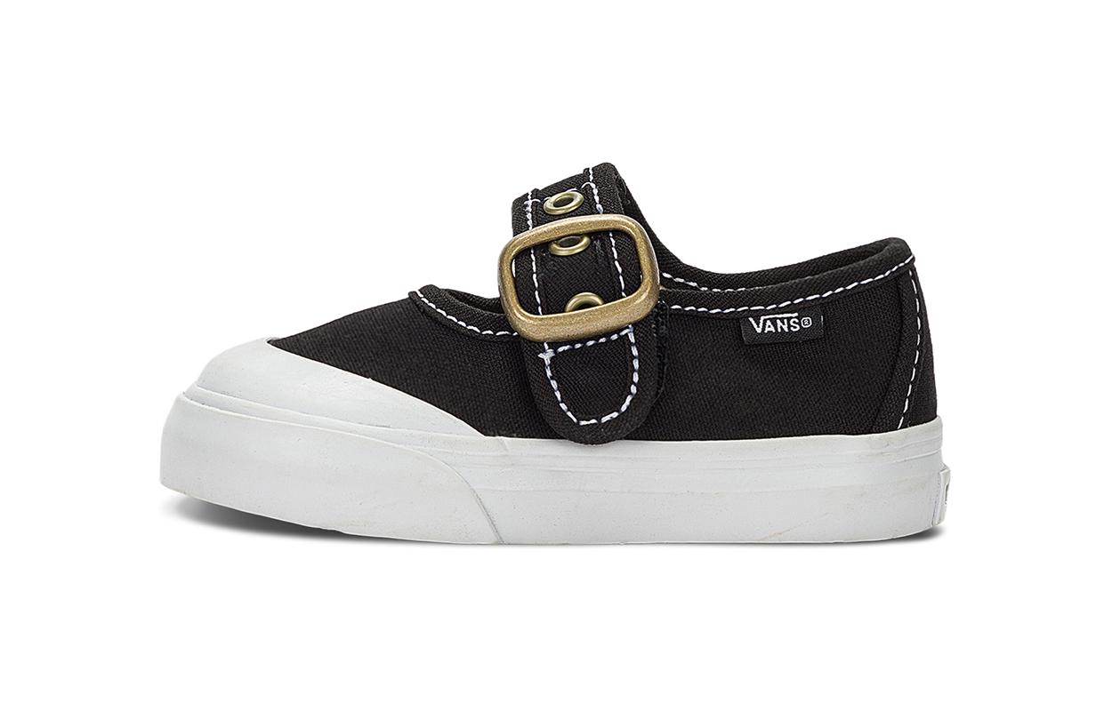 (Infant) (Pre School) Vans Mary Jane Low-Top First Walk Shoes Black/White VN000CRY6BT