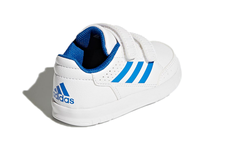 Shop 【TD嬰童】adidas Altasport 魔術貼 低幫休閒板鞋 白藍