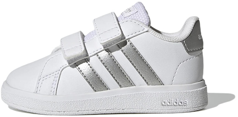 (Toddler) adidas Grand Court 2.0 I 'White Matte Silver' GW6526 Buy (Toddler) adidas Grand Court 2.0 I 'White Matte Silver' GW6526