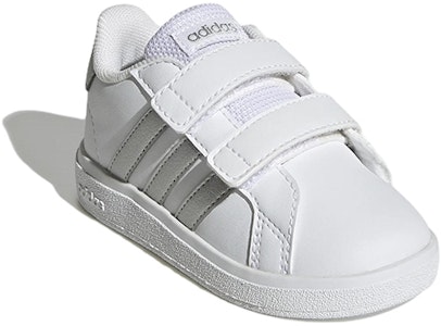 (TD) 阿迪达斯 Grand Court 2.0 I '白色哑光银' GW6526 Lookbook (TD) 阿迪达斯 Grand Court 2.0 I '白色哑光银' GW6526