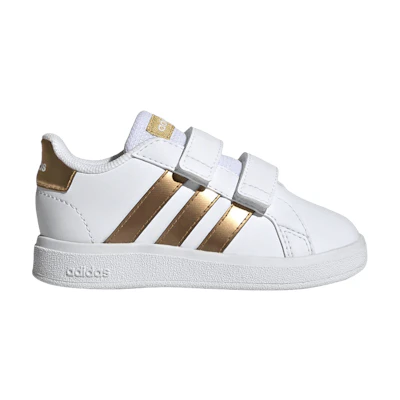 (Infant) adidas Grand Court I 'White Matte Gold'