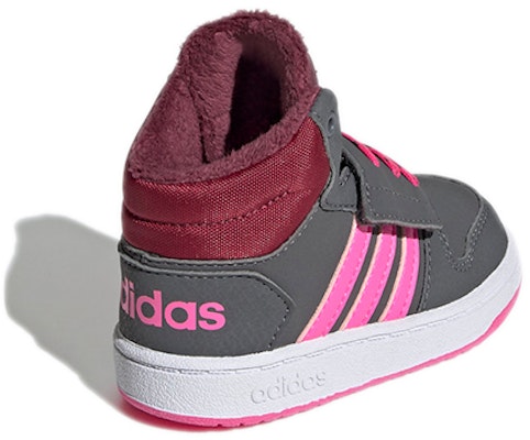(Infant) adidas Hoops 2.0 Mid I 'Grey Screaming Pink' GZ7798 Shop (Infant) adidas Hoops 2.0 Mid I 'Grey Screaming Pink' GZ7798