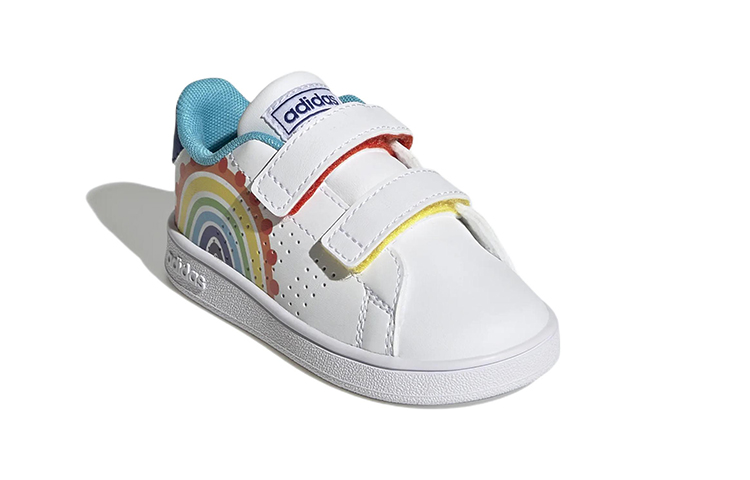 Lookbook 【TD嬰童】adidas neo Advantage 低幫耐磨休閒板鞋 雲白