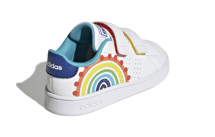 Shop 【TD嬰童】adidas neo Advantage 低幫耐磨休閒板鞋 雲白