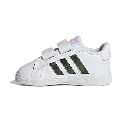 (Infant) adidas neo Grand Court 'White Black'