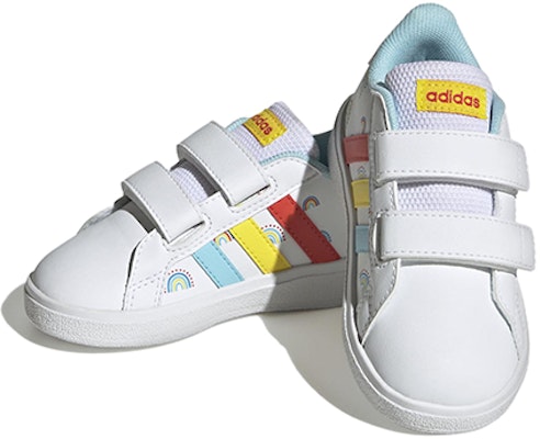(Infant) adidas neo Grand Court 'White Low Top' GY2489 Lookbook (Infant) adidas neo Grand Court 'White Low Top' GY2489