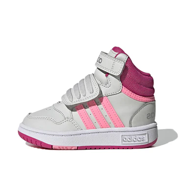 (Infant) adidas NEO Hoops Mid 'Grey Pink'