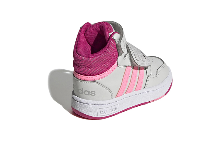 (Infant) adidas NEO Hoops Mid 'Grey Pink' 圖 4
