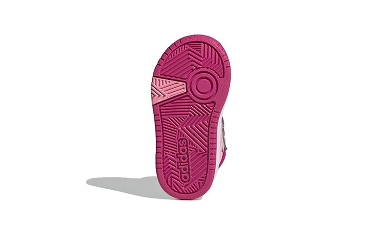 (Infant) adidas NEO Hoops Mid 'Grey Pink' 圖 6