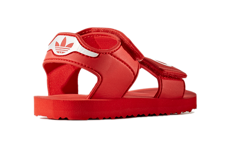 Shop (TD) adidas Originals Selipar Pantai 'Merah' BA7136