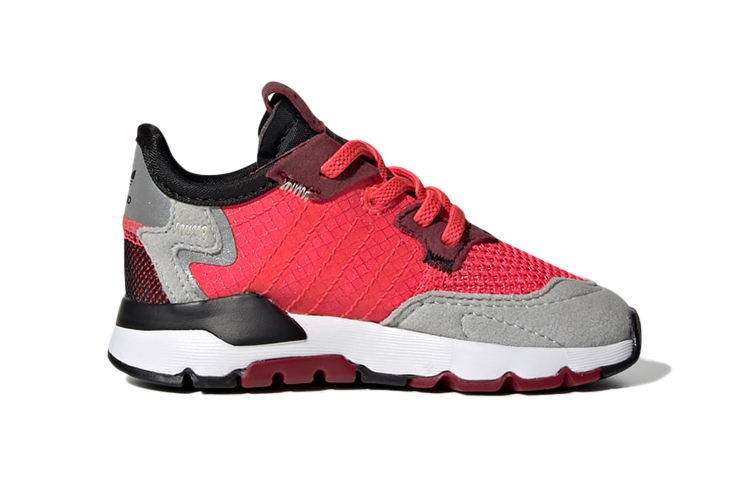 (Infant) adidas Originals Nite Jogger 'Grey Red' 圖 2