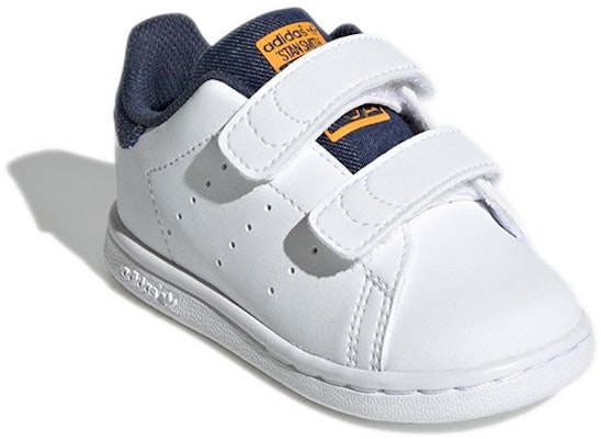 (Infant) adidas Originals Stan Smith 'White Blue Yellow' GZ7361 Lookbook (Infant) adidas Originals Stan Smith 'White Blue Yellow' GZ7361