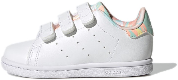 infant-adidas-originals-stan-smith-white-pink-green-gz-8366