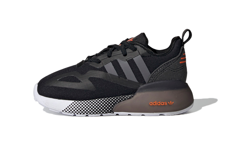 (Infant) adidas Originals ZX 2K 'Carbon Black'