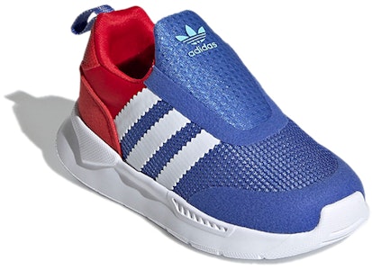 【TD婴幼兒】adidas originals ZX 360 I 一腳蹬 低筒運動休閒鞋 藍紅 Lookbook 【TD婴幼兒】adidas originals ZX 360 I 一腳蹬 低筒運動休閒鞋 藍紅