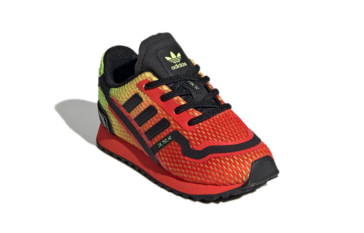 (Infant) adidas Originals ZX 750 HD 'Red Yellow Black' 圖 3