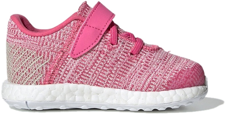 (TD) adidas PUREBoost GO EL I 'Pink Biru' F34018 Order (TD) adidas PUREBoost GO EL I 'Pink Biru' F34018