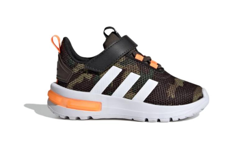 Order 中童 adidas RACER TR23 耐磨透氣 低筒 兒童跑步鞋 白綠