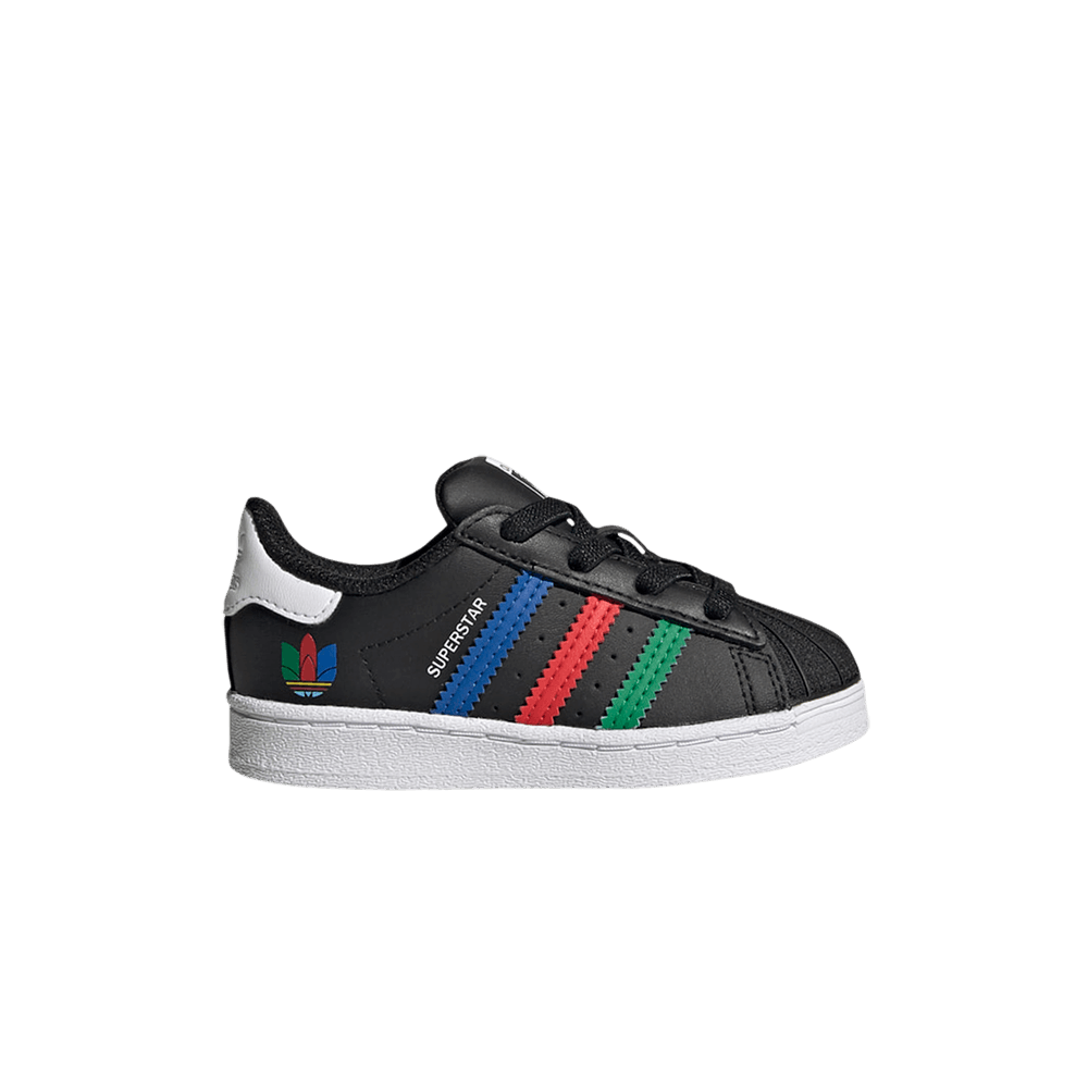 (Toddler) adidas Superstar 'Colorful Stripes - Core Black' FW5239 ...