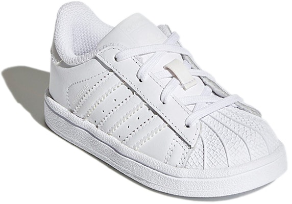 (Infant) adidas Superstar 'Triple White' BB7080 Lookbook (Infant) adidas Superstar 'Triple White' BB7080