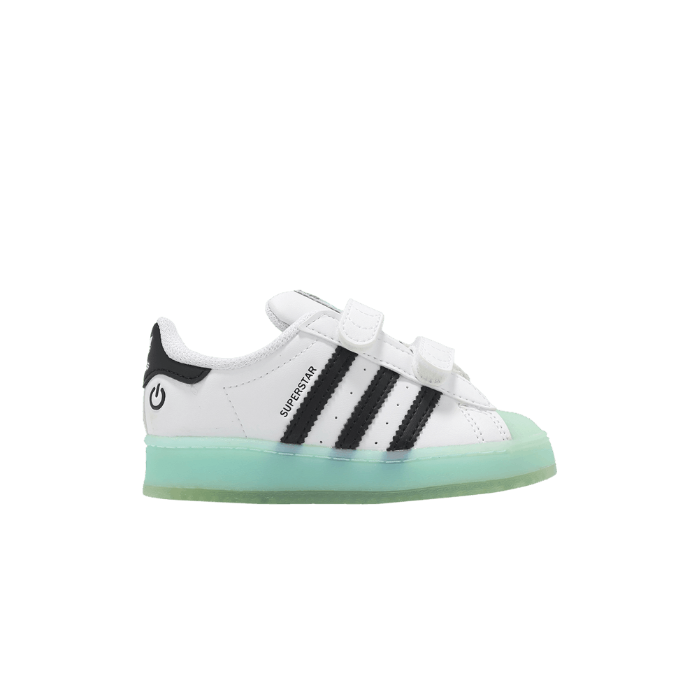 (Infant) adidas Superstar CF I 'LED Lights - White Semi Flash Aqua' IG7005