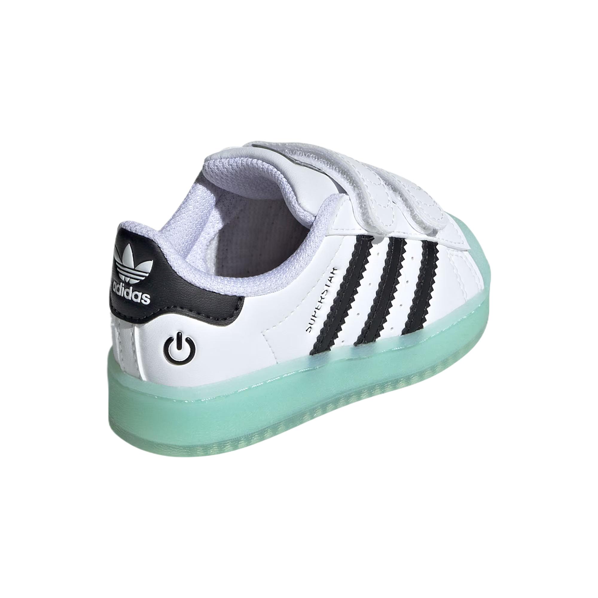 Shop (TD) adidas Superstar CF I ''LED Lights - Putih Semi Flash Aqua'' IG7005