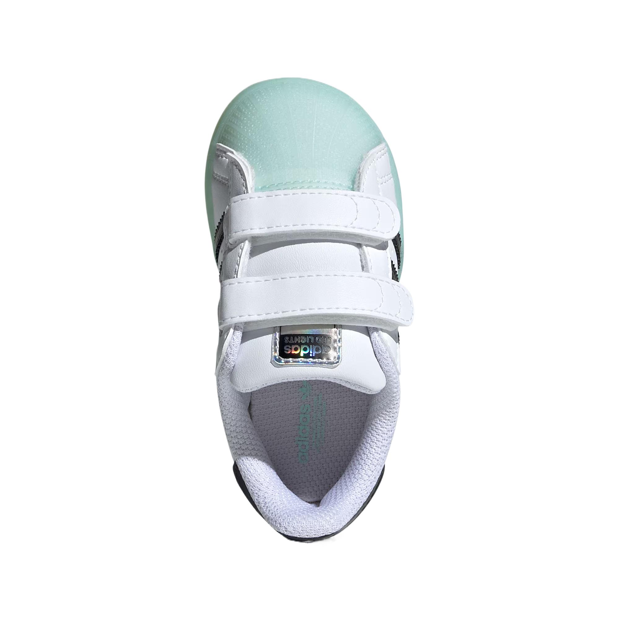Purchase (TD) adidas Superstar CF I ''LED Lights - Putih Semi Flash Aqua'' IG7005