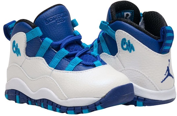 (嬰兒) Air Jordan 10 復刻版 BT 'Charlotte Hornets' 310808-107 Buy (嬰兒) Air Jordan 10 復刻版 BT 'Charlotte Hornets' 310808-107