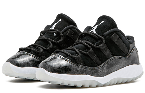 Order (TD) Air Jordan 11 复刻低帮 'Barons' 黑白配色 505836-010