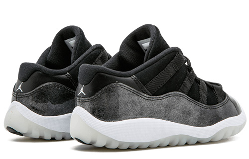 Lookbook (TD) Air Jordan 11 复刻低帮 'Barons' 黑白配色 505836-010