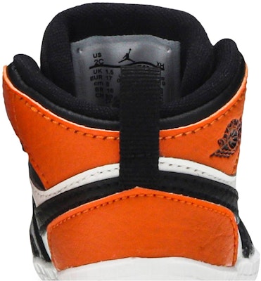 (Infant) Air Jordan 1 Crib Bootie 'Shattered Backboard' AT3745-108 Sizing (Infant) Air Jordan 1 Crib Bootie 'Shattered Backboard' AT3745-108