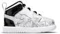 (TD) Air Jordan 1 Mid Alt SE 'Putih Hitam Graffiti' DH9682-100