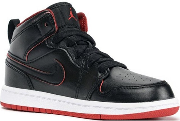 (TD) Air Jordan 1 Mid BT 'Bred' Kanak-Kanak 640735-028 Lookbook (TD) Air Jordan 1 Mid BT 'Bred' Kanak-Kanak 640735-028