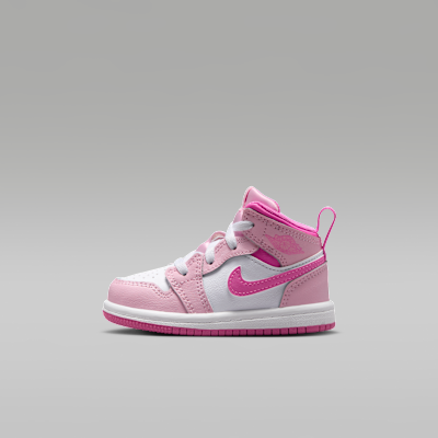 (Infant) Air Jordan 1 Mid Pink Foam/China Rose/White/Pink Foam DQ8425-601