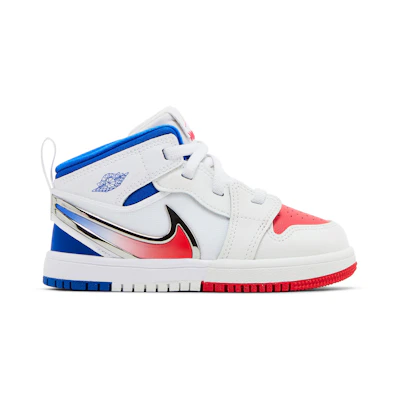 (TD) Jordan 1 Mid RM EasyOn 'White Racer Blue Red'