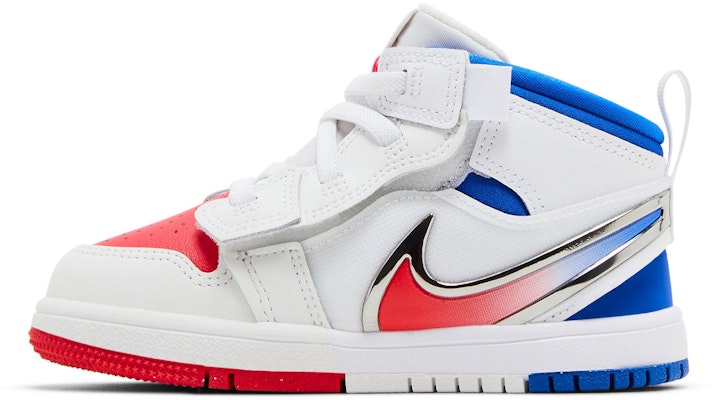 (Toddler) Air Jordan 1 Mid RM EasyOn 'White Racer Blue Red' FQ1283-100 Lookbook (Toddler) Air Jordan 1 Mid RM EasyOn 'White Racer Blue Red' FQ1283-100