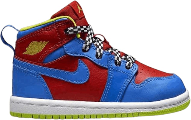 (Infant) Air Jordan 1 Retro High 'Cyber Red Blue' 705304-615 Buy (Infant) Air Jordan 1 Retro High 'Cyber Red Blue' 705304-615