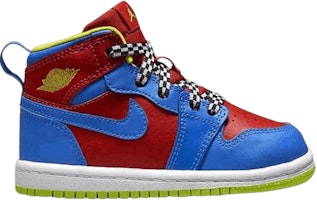 (Infant) Air Jordan 1 Retro High 'Cyber Red Blue' 705304-615 (Infant) Air Jordan 1 Retro High 'Cyber Red Blue' 705304-615