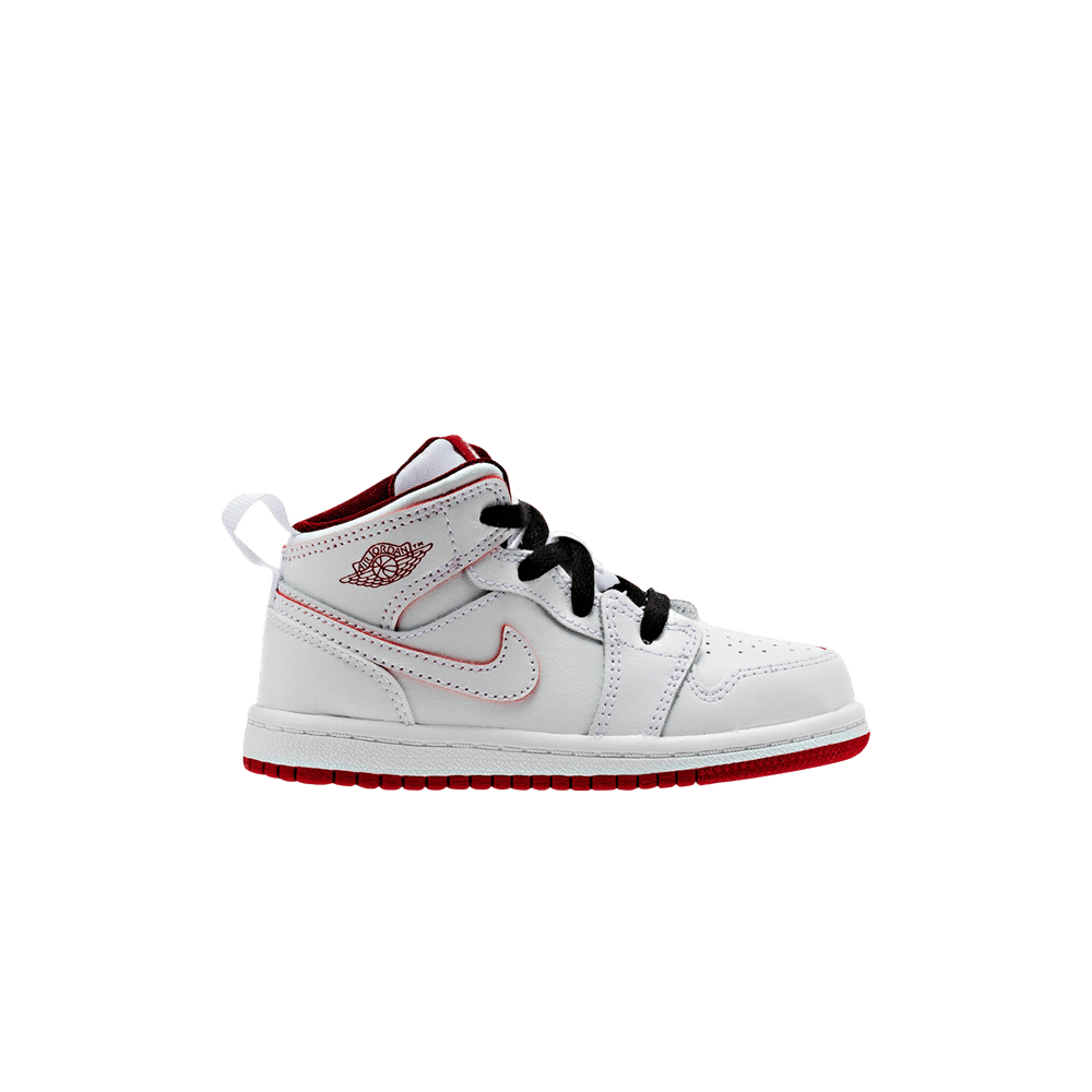 (Infant) Air Jordan 1 Retro Mid 'White Red' 640735-103