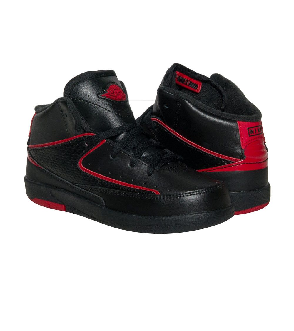 (Infant) Air Jordan 2 Retro BT 'Black Varsity Red' 395720-002
