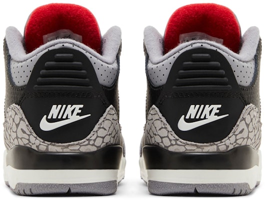 (Toddler) Air Jordan 3 Retro OG 2024 'Black Cement' DM0968-010 Details for (Toddler) Air Jordan 3 Retro OG 2024 'Black Cement' DM0968-010