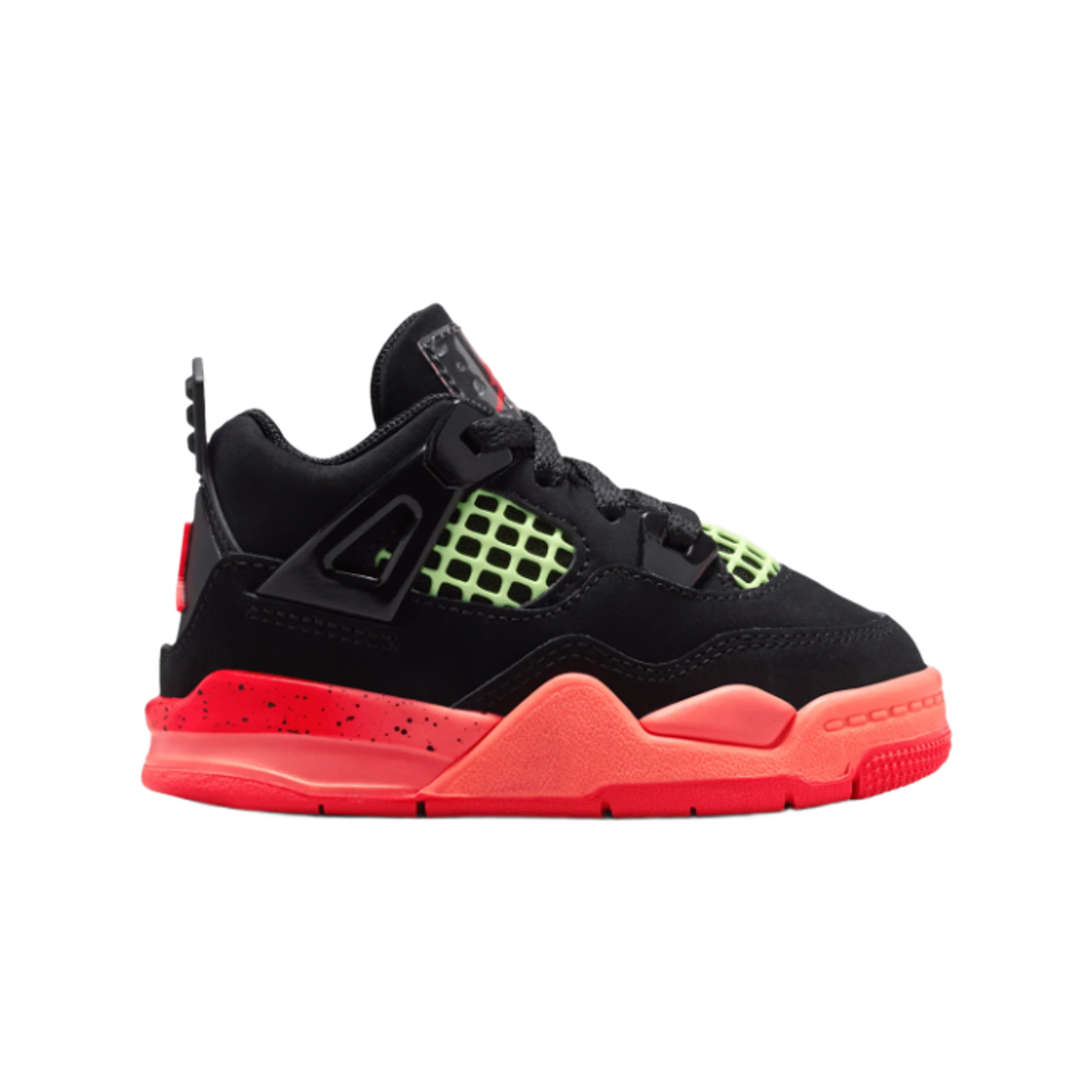Buy (TD) Air Jordan 4 复刻黑红荧光绿 II1270-001