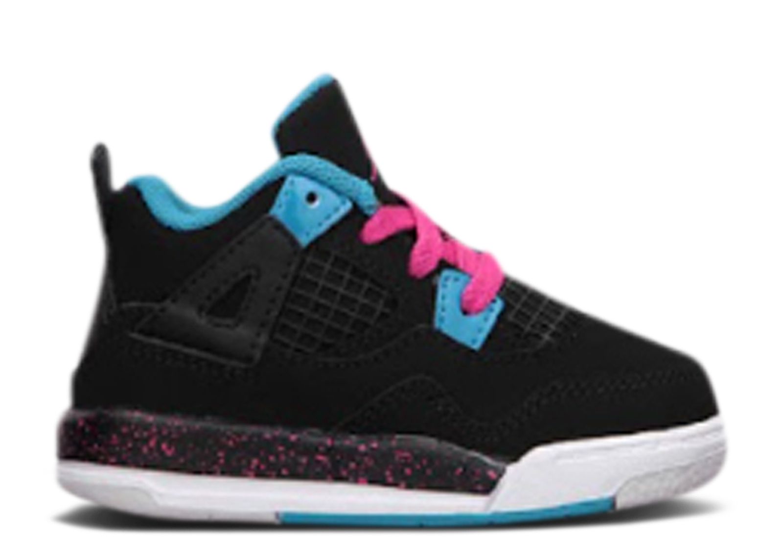 (Infant) Air Jordan 4 Retro 'Black Vivid Pink' 308500-019