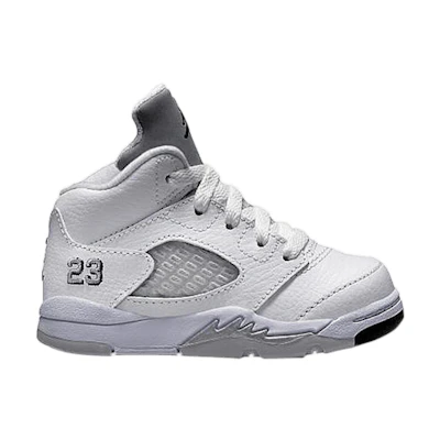 (Infant) Jordan 5 Retro 'White Metallic Silver'