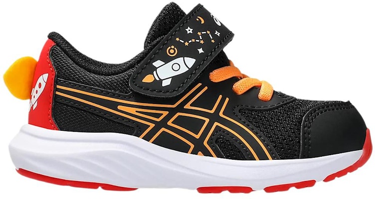 (Infant) ASICS Contend 9 TS School Yard 'Black Orange Pop' 1014A365-001 Order (Infant) ASICS Contend 9 TS School Yard 'Black Orange Pop' 1014A365-001