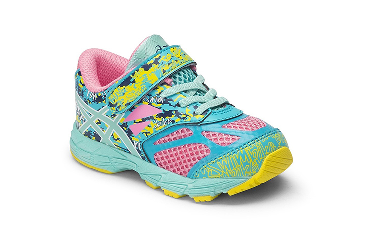 Lookbook 嬰童 Asics Gel-Noosa Tri 10 魔術貼 舒適透氣耐磨 低幫運動跑步鞋 青藍色