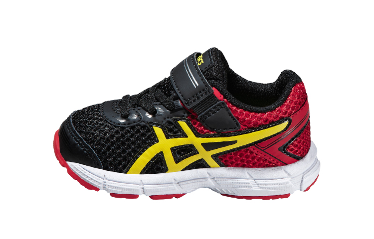 (Infant) ASICS GT-1000 4 Velcro 'Black Red' C555N-9007