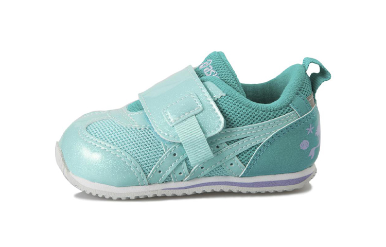 Buy 嬰童 Asics Idaho Dp 魔術貼 耐磨防滑 低幫跑步鞋 綠紫