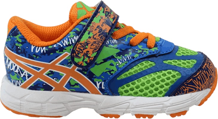 (Infant) ASICS Noosa Tri 10 Toddler 'Flash Green Orange Blue' C524N-8530 Buy (Infant) ASICS Noosa Tri 10 Toddler 'Flash Green Orange Blue' C524N-8530