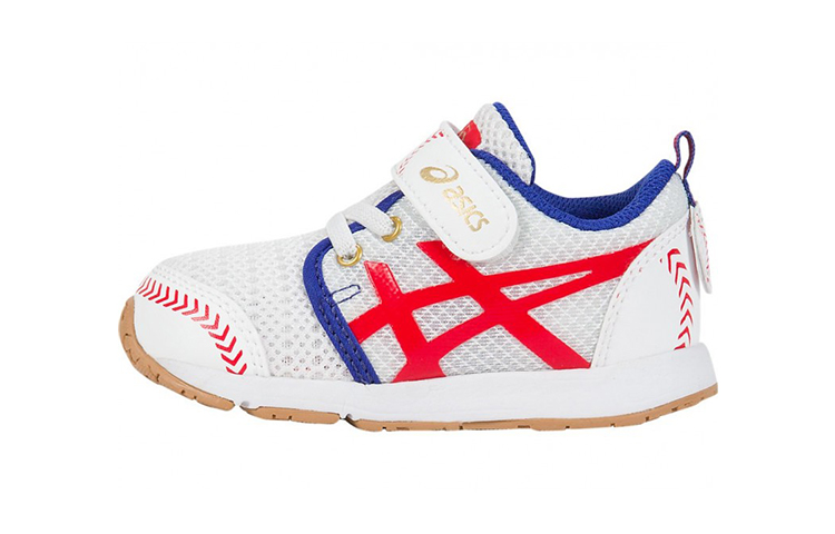 (Infant) ASICS School Yard 'White Blue Red' C716N-0123